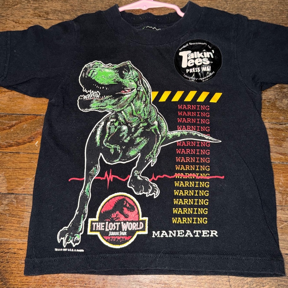 RARE Vintage 1997 The Lost World: Jurassic Park T-Shirt dinosaur